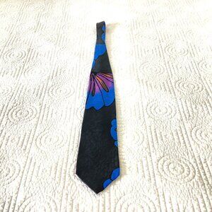 Robert Daskai Men's Tie Geometric Hand Painted